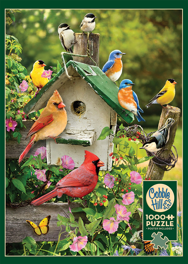 Cobble Hill Greg & Company SUMMER BIRDHOUSE quality 1000pc Jigsaw Puzzle 80126