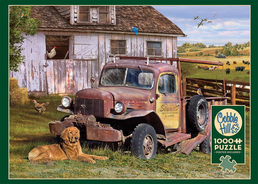 Cobble Hill Greg Giordano SUMMER TRUCK Dog 1000pc Jigsaw Puzzle 80199