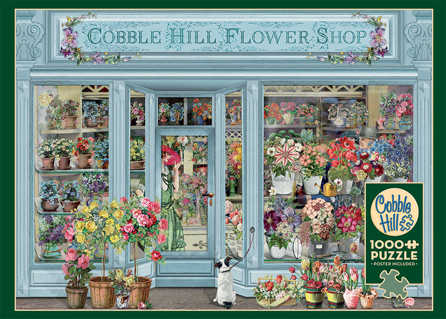 Cobble Barbara Behr PARISIAN FLOWERS Flower Shop1000pc Jigsaw Puzzle 80266