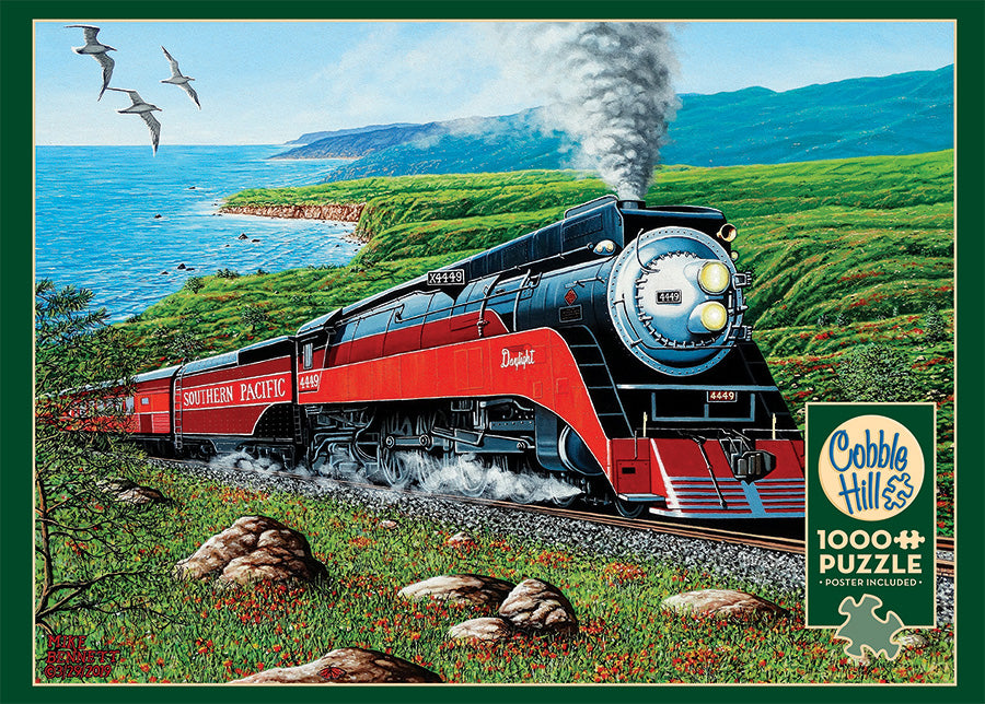 Cobble Hill Mike Bennett SOUTHERN PACIFIC Locomotive 1000pc Jigsaw Puzzle 80291