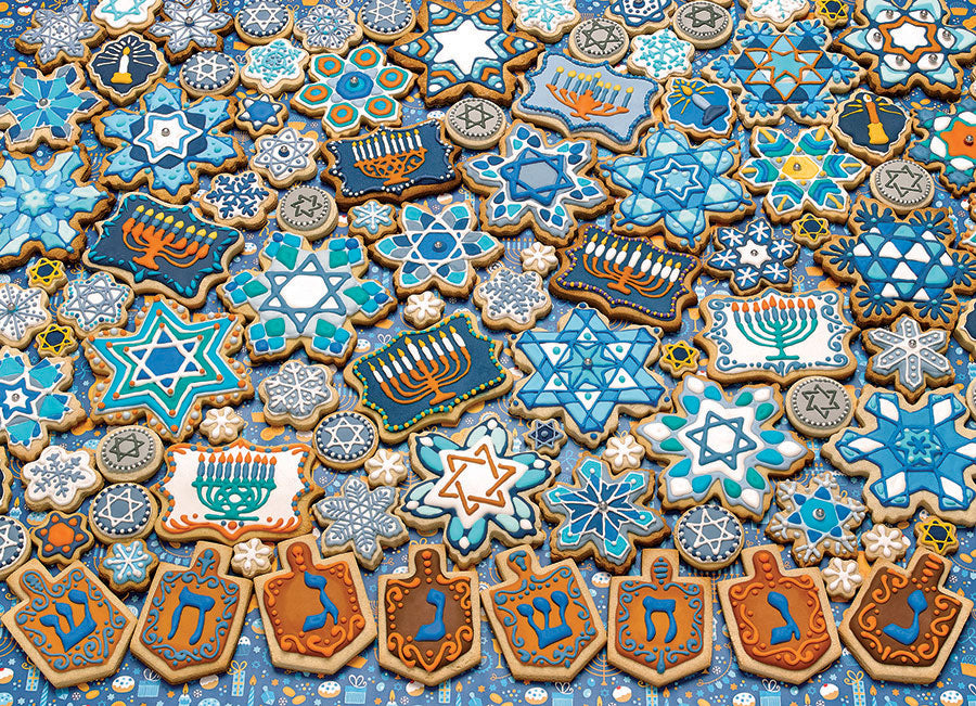 Cobble Hill Puzzle Company HANUKKAH COOKIES 1000pc Jigsaw Puzzle 80329