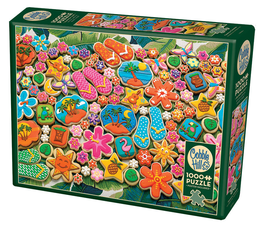 Cobble Hill Puzzle Company TROPICAL COOKIES 1000pc Jigsaw Puzzle 80330
