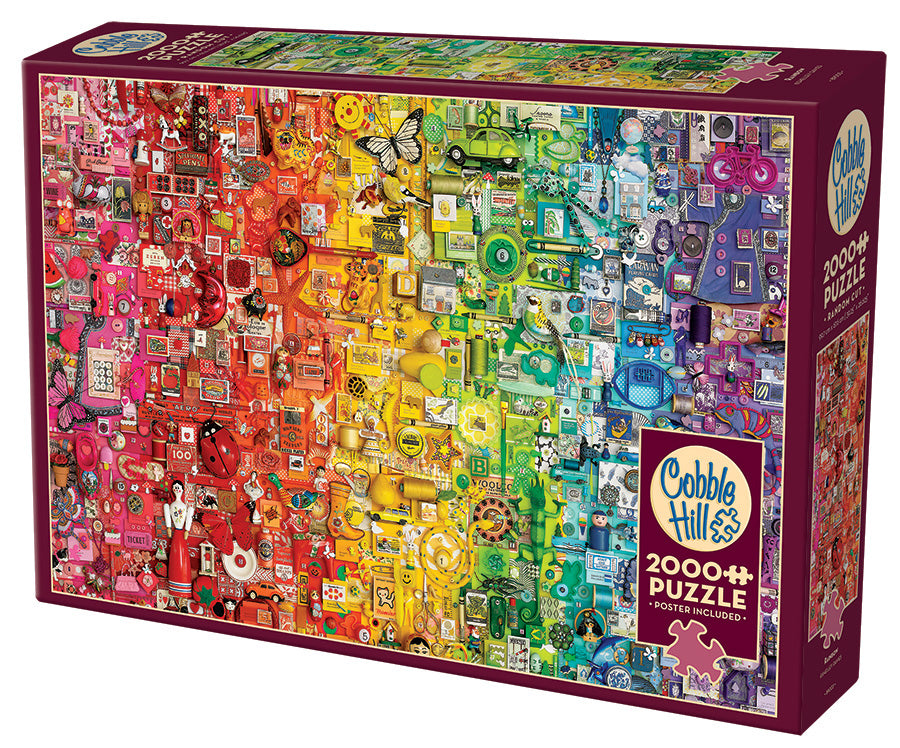 Cobble Hill Shelley Davies RAINBOW 2000pc Jigsaw Puzzle 89003