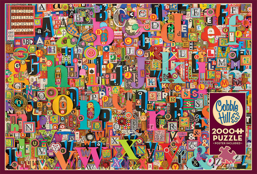 Cobble Hill Shelley Davies SHELLEY'S ABC 2000pc Jigsaw Puzzle 89010