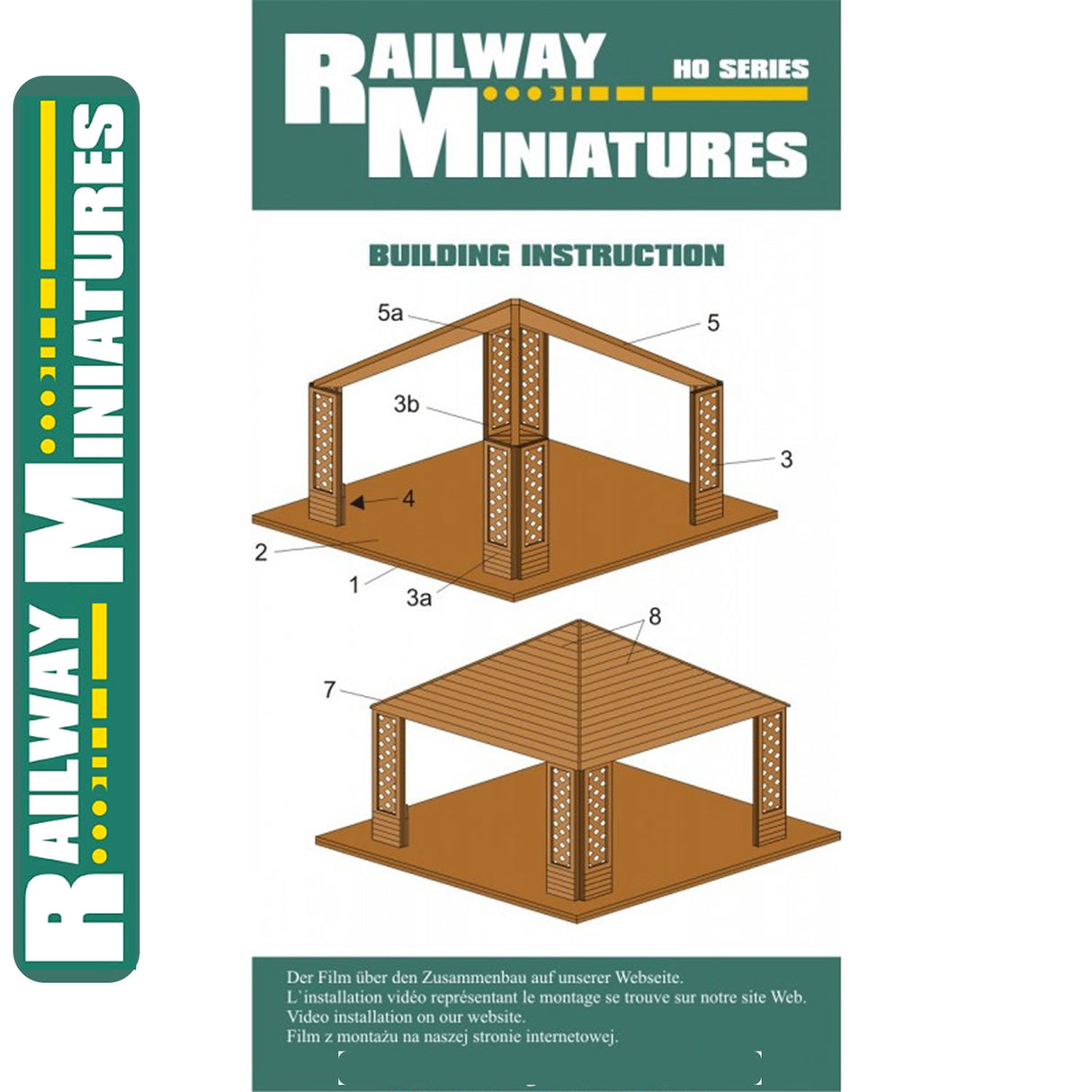 SUMMERHOUSE II laser cut kit HO 1:87 Vessel RAILWAY MINIATURES RMH0:007