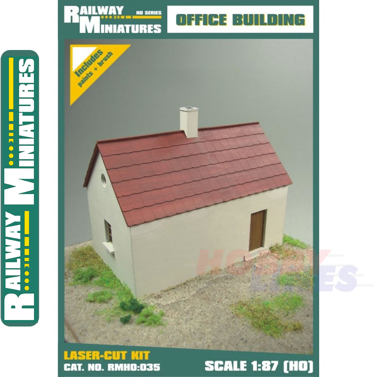 OFFICE BUILDING kit HO 1:87 Vessel RAILWAY MINIATURES 035