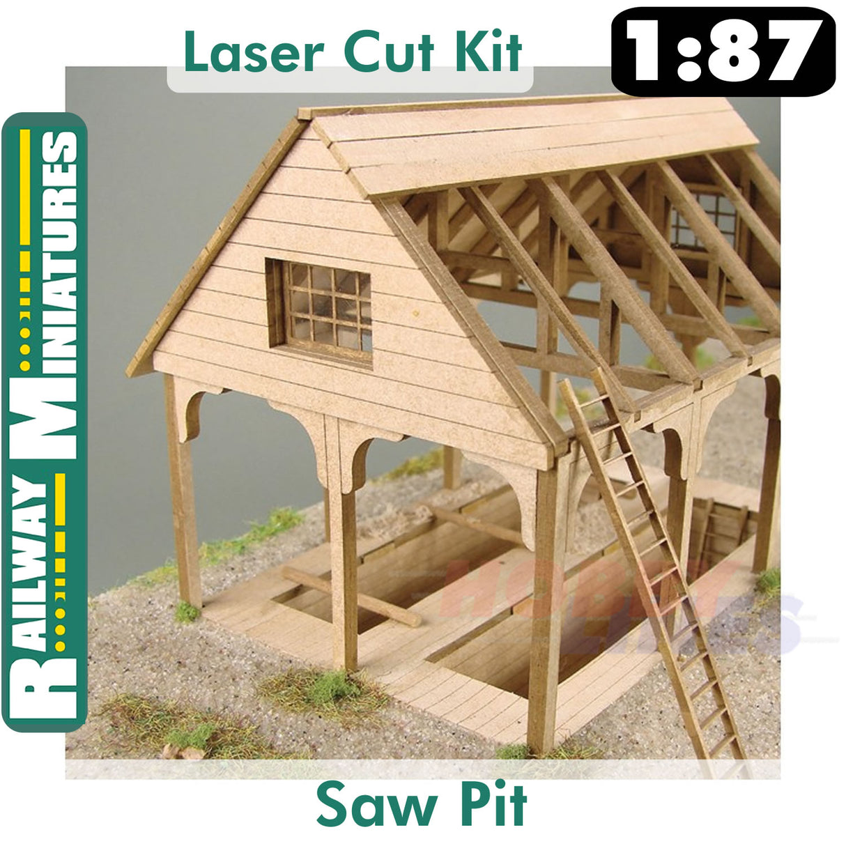 SAW PIT kit HO 1:87 Vessel RAILWAY MINIATURES 036