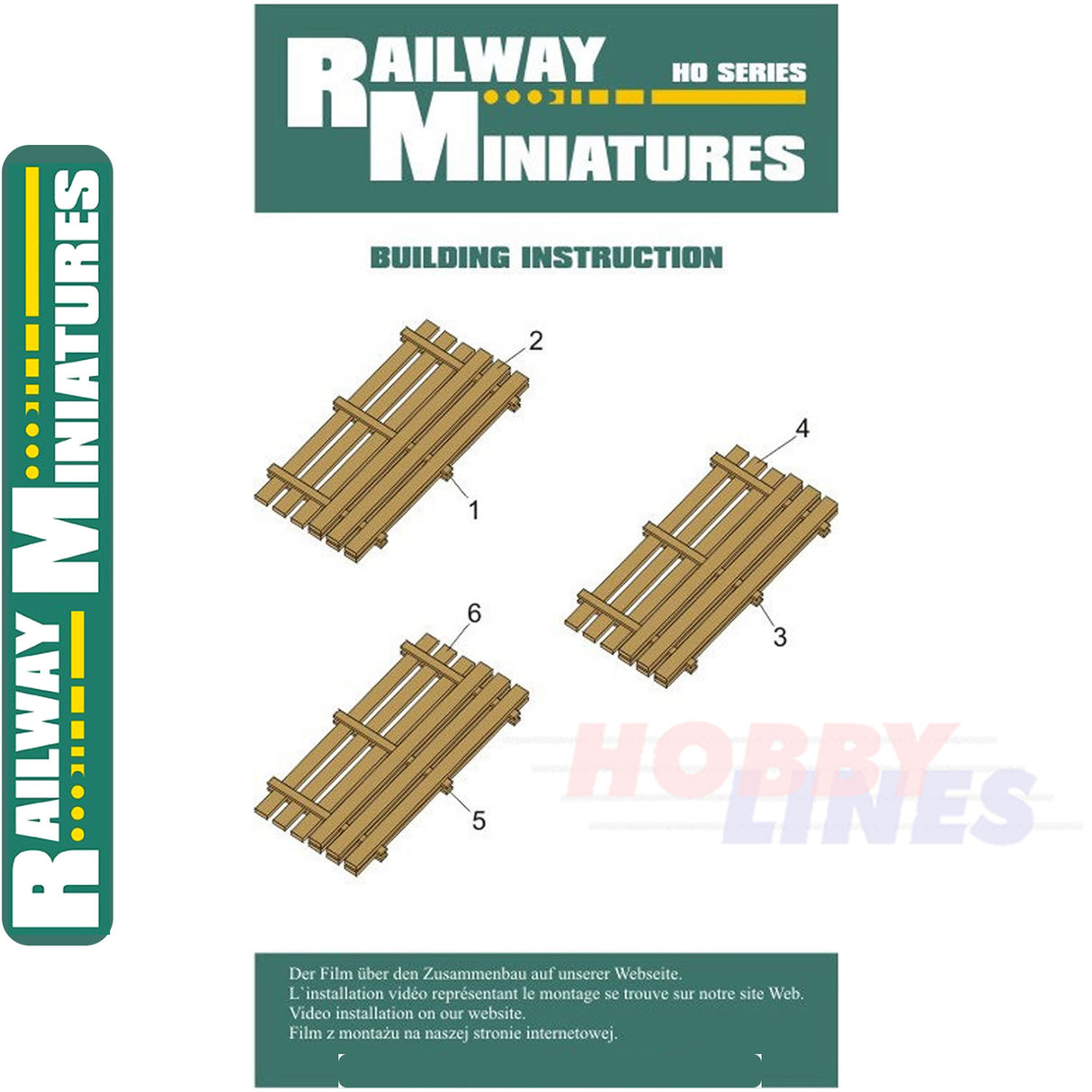 BOARDS kit HO 1:87 Vessel RAILWAY MINIATURES 063