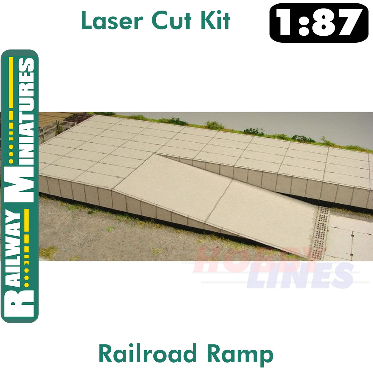 RAILROAD RAMP kit HO 1:87 Vessel RAILWAY MINIATURES 065