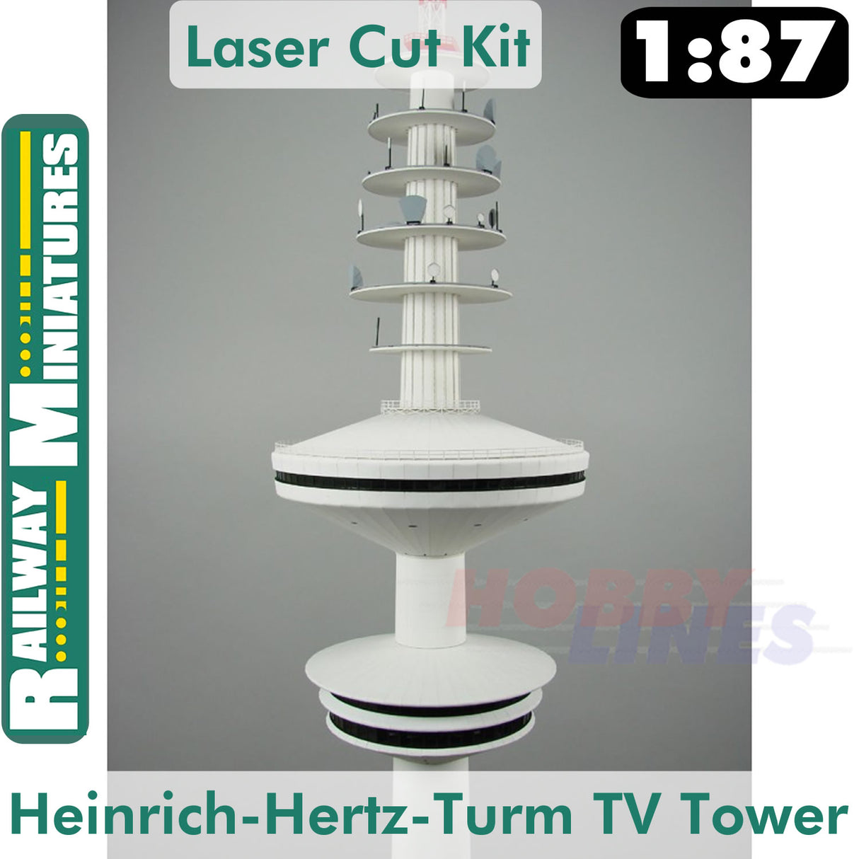 HEINRICH-HERTZ-TURM TV TOWER Hamburg kit HO1:87 Vessel RAILWAY MINIATURES RNM001