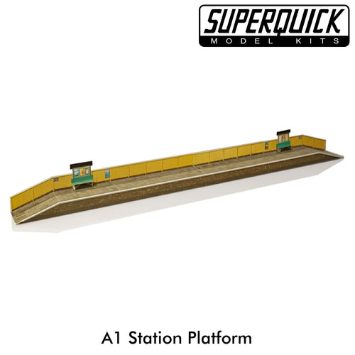 STATION PLATFORM A1 1:72 OO HO Gauge Railways Building Series A A01 SUPERQUICK