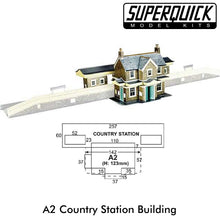 Load image into Gallery viewer, COUNTRY STATION A2 1:72 Scale OO HO Railways Building Series A A02 SuperQuick
