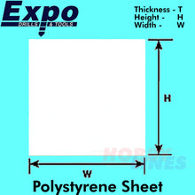 Load image into Gallery viewer, STYRENE SHEET Range 0.25-2.00mm 457x330mm A3 polystyrene plastic ABS Expo Tools

