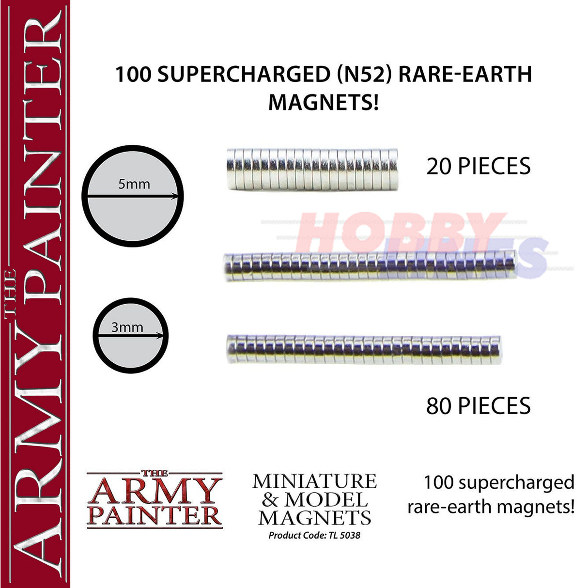 MINIATURE MODEL MAGNETS super strong rare earth magnets ARMY PAINTER TL5038P