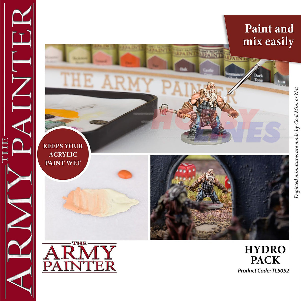 WET PALLETTE superior quality Custom Designed ARMY PAINTER TL5051P