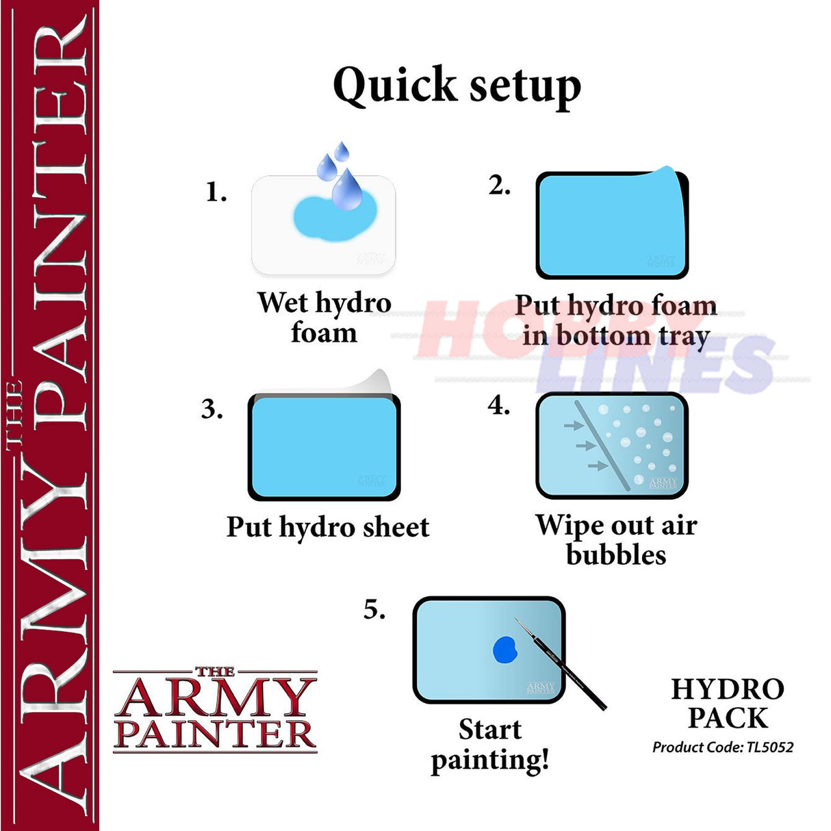 WET PALLETTE superior quality Custom Designed ARMY PAINTER TL5051P