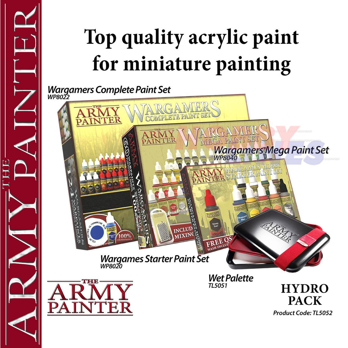 WET PALLETTE superior quality Custom Designed ARMY PAINTER TL5051P