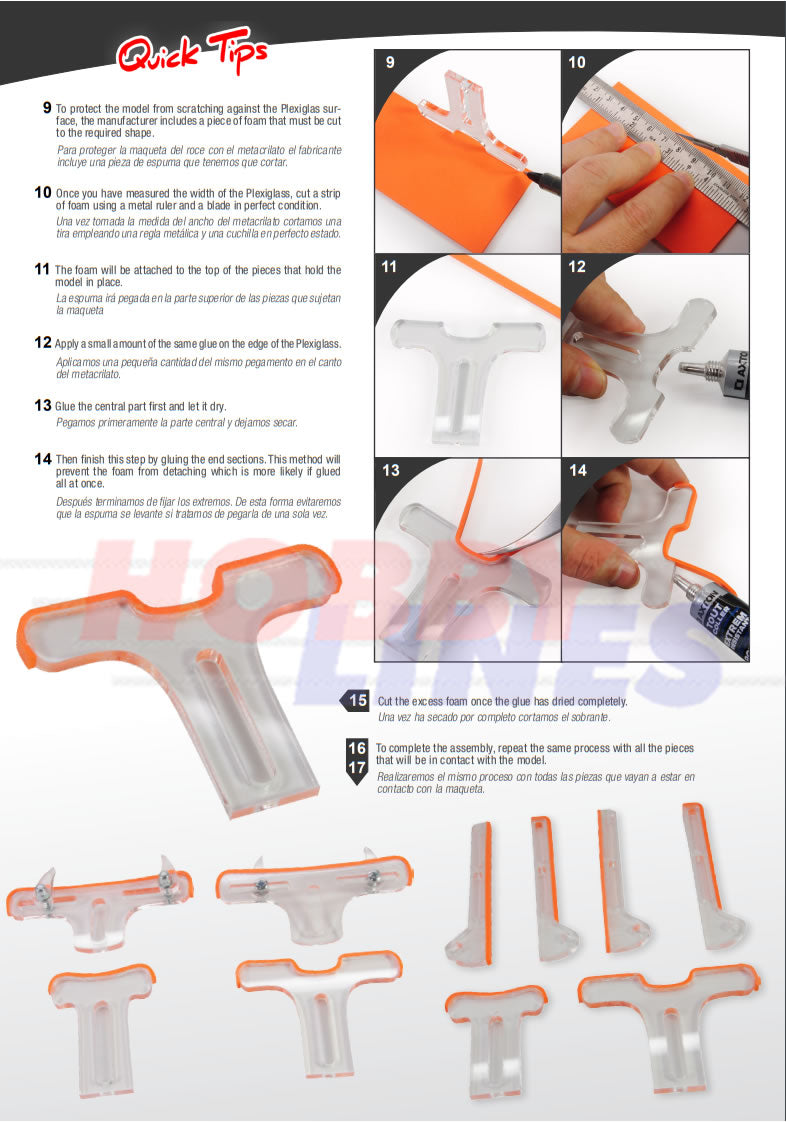 Plastic WINGS GEOMETRY JIG Adjustment Stabilizers & Wings AMMO Mig VERIGO VMP022