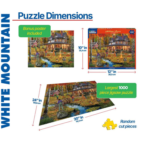 Autumn Leaves - 1000pc Puzzle | White Mountain | 2135pz