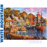*Damaged Box* Harbour Evening - 1000pc Puzzle | White Mountain | 1418pz 