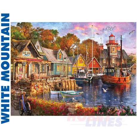 *Damaged Box* Harbour Evening - 1000pc Puzzle | White Mountain | 1418pz 