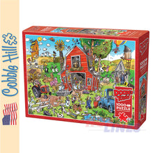 Load image into Gallery viewer, DoodleTown Farmyard Folly COBBLE HILL 1000 piece puzzle
