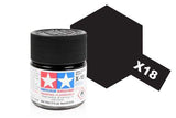 Acrylic Mini Paint -  X-18 Semi Gloss Black | Tamiya | TM81518
