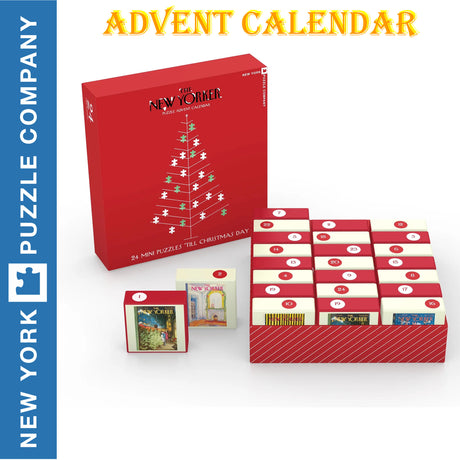 New Yorker ADVENT CALENDAR New York Puzzle Company 24 mini puzzles Jigsaw NPZNY2150