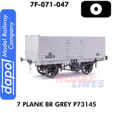 7 Plank Wagon BR Grey P73145  | Dapol | 7F-071-047