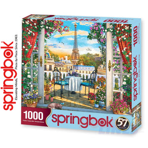 LUXURIOS LOOKOUT 1000 piece Paris SPRINGBOK Jigsaw Puzzle Random Cut Super Deluxe