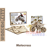 MotoCross Bike - 3D Puzzle | Wooden City |  WR343