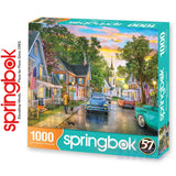 BLISSFUL BOROUGH 1000 piece SPRINGBOK Jigsaw Puzzle Random Cut Super Deluxe