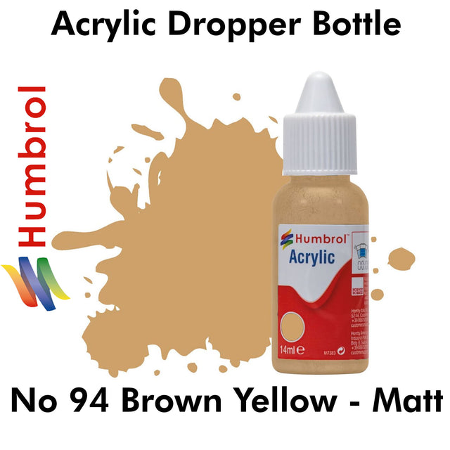 Acrylic Dropper - No 94 Brown Yellow - Matt | Humbrol | DB0094
