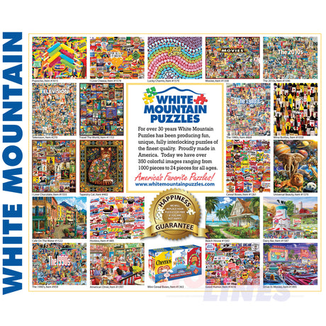 UNITED STATES OF AMERICA 300 pc super deluxe Jigsaw Puzzle WHITE MOUNTAIN 1021