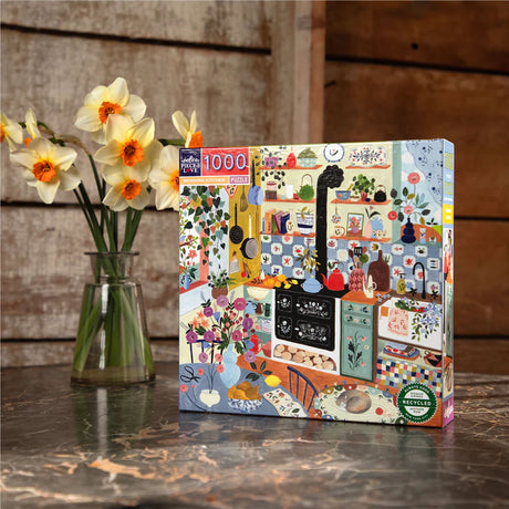 eeBoo MORNING KITCHEN 1000 pc Square Jigsaw Puzzle Super Deluxe PZTMNK