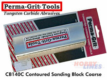 Load image into Gallery viewer, Perma-Grit CB140C CONTOUR SANDING BLOCK Coarse 140mm Tungsten Carbide Permagrit
