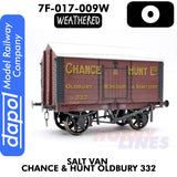 Salt Van Chance & Hunt 332 - Weathered - Wagon | Dapol | 7F-018-009W