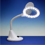 MAGNIFIER LAMP Compact Flexible Shadow Free Desk Lens Cap LightCraft LC8082