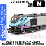 Class 68 Splendid 68027 Transpennine Express Diesel - DCC Fitted | Dapol | 2D-022-014D