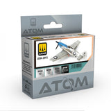ATOM Bare Metal Aircraft Colors Set - 4 20ml Acrylic Paint | Ammo by Mig Jimenez  