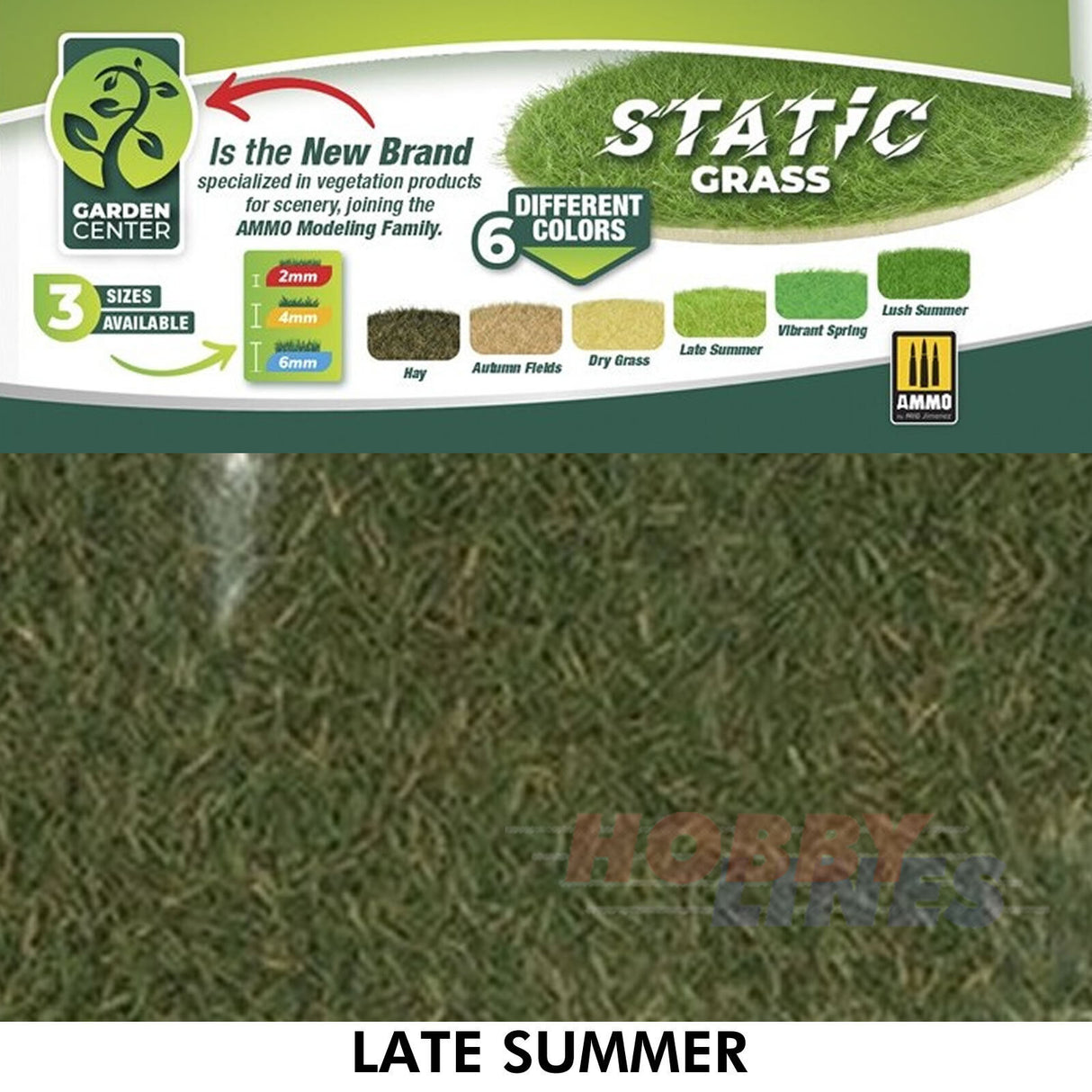 Ammo STATIC GRASS Vegitation Garden Centre Full range 2 4 6mm Mig Jimenez