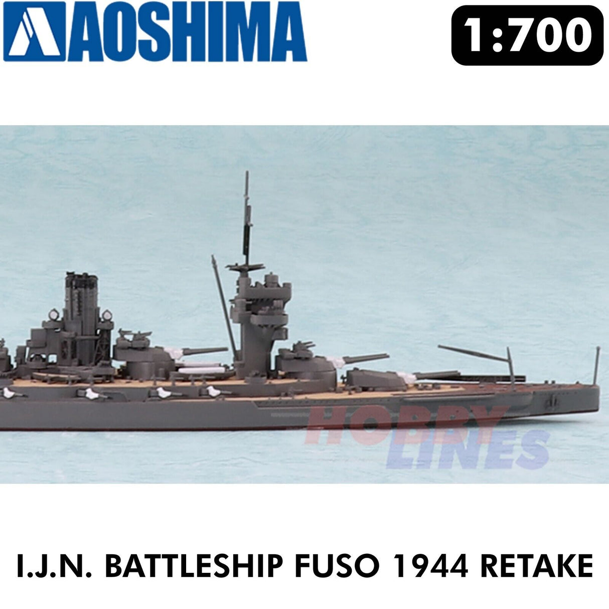 IJN Battleship FUSO 1944 Retake Water Line Series #125 1:700 kit AOSHIMA 00097