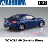 Toyota GT86 (Azurite Blue) Snap Together GT 86 1:32 scale kit Aoshima 05598