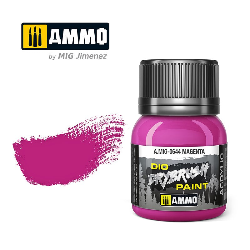 DIO Drybrush Paint - Magenta 40ml | Ammo by Mig Jimenez | MIG0644