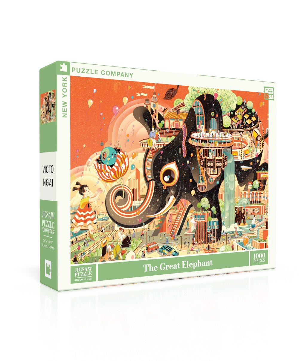 The Great Elephant - 1000pc Puzzle | New York Puzzle Company | NPZVN2618