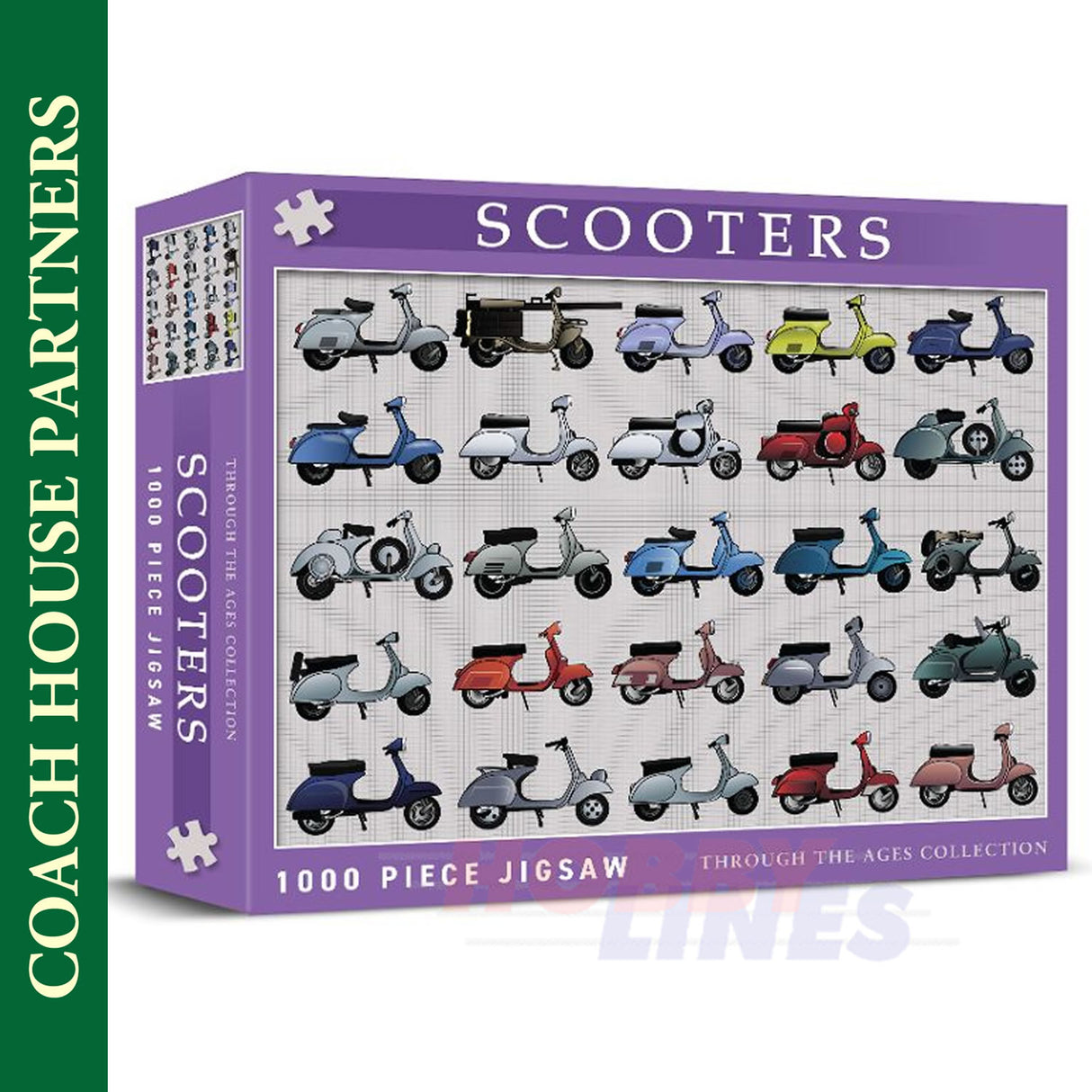 Scooters -  Through the Ages -  Jigsaw Puzzle 1000pc | Coach House Partners | CHP0153