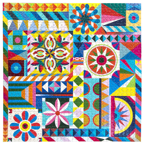 eeBoo SUNSHINE GARDEN 1000 pc Square Jigsaw Puzzle Super Deluxe PZTSNG