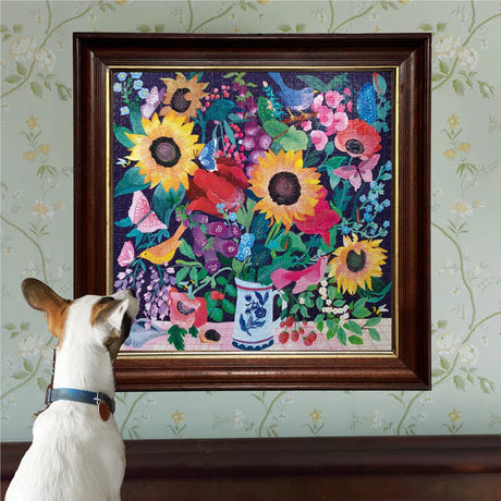 eeBoo SUMMER BOUQUET 1000 pc Square Jigsaw Puzzle Super Deluxe PZTSMB