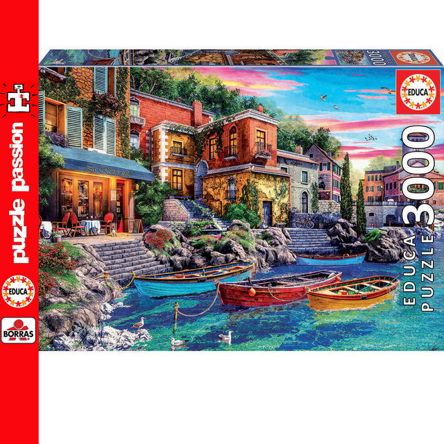 Sunset In Como 3000 Piece Jigsaw Puzzle | Educa | 19052
