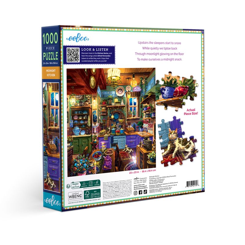 Midnight Kitchen 1000pc Puzzle | eeBoo | PZT706
